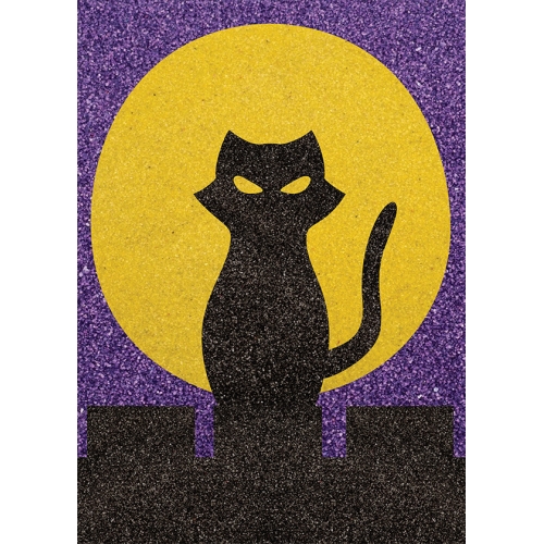 Peel 'N Stick Sand Art Board #22 - The Cat and the Moon